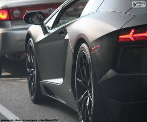 yapboz Siyah Lamborghini